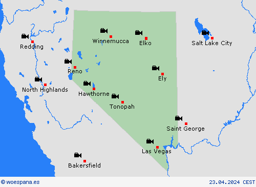 cámara web Nevada Norteamérica Mapas de pronósticos
