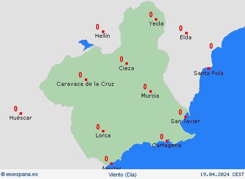viento  España Mapas de pronósticos