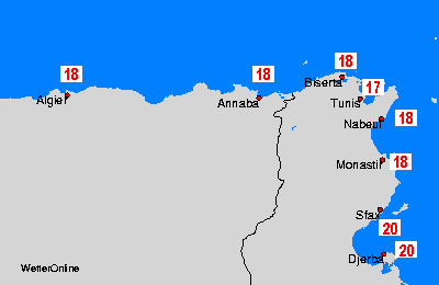 Argelia, Túnez: mar, 30-04