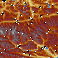 Nearby Forecast Locations - Bad Gastein - Mapa