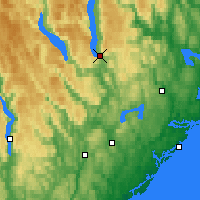 Nearby Forecast Locations - Tveitsund - Mapa