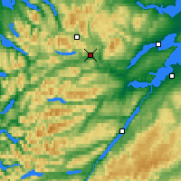 Nearby Forecast Locations - Tierras Altas de Escocia - Mapa