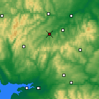 Nearby Forecast Locations - Hawick - Mapa