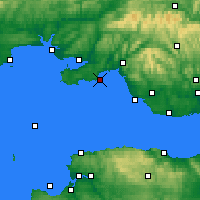 Nearby Forecast Locations - Swansea - Mapa