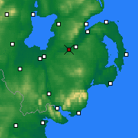 Nearby Forecast Locations - Hillsborough and Culcavy - Mapa