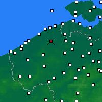 Nearby Forecast Locations - Brujas - Mapa