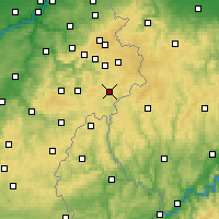 Nearby Forecast Locations - Sankt-Vith - Mapa