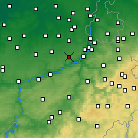 Nearby Forecast Locations - Lieja - Mapa