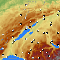 Nearby Forecast Locations - Cressier - Mapa