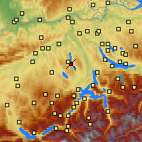 Nearby Forecast Locations - Mosen - Mapa