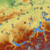 Nearby Forecast Locations - Egolzwil - Mapa