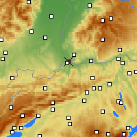 Nearby Forecast Locations - Basilea - Mapa