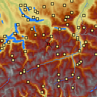 Nearby Forecast Locations - Braunwald - Mapa