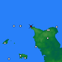 Nearby Forecast Locations - Cabo de la Hague - Mapa
