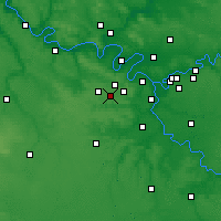 Nearby Forecast Locations - Toussus-le-Noble - Mapa