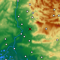 Nearby Forecast Locations - Carpentras - Mapa