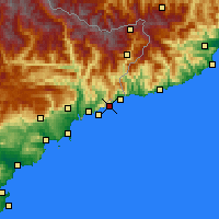 Nearby Forecast Locations - Mónaco - Mapa