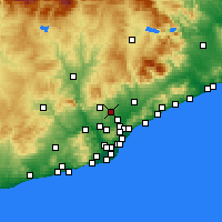 Nearby Forecast Locations - Sabadell - Mapa