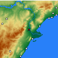 Nearby Forecast Locations - Tortosa - Mapa