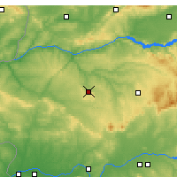 Nearby Forecast Locations - Cáceres - Mapa