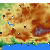 Nearby Forecast Locations - Granada - Mapa