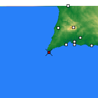 Nearby Forecast Locations - Sagres - Mapa