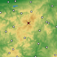 Nearby Forecast Locations - Rothaar Mountains - Mapa