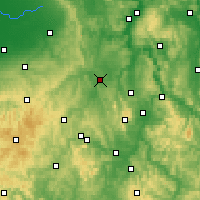 Nearby Forecast Locations - Warburg - Mapa