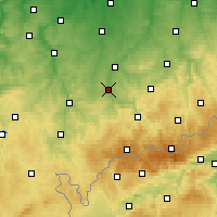 Nearby Forecast Locations - Zwickau - Mapa