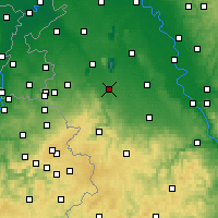 Nearby Forecast Locations - Düren - Mapa