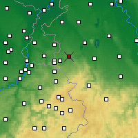 Nearby Forecast Locations - Würselen - Mapa