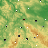 Nearby Forecast Locations - Eisenach - Mapa