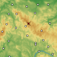 Nearby Forecast Locations - Rennsteig - Mapa