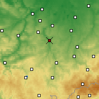 Nearby Forecast Locations - Gera - Mapa