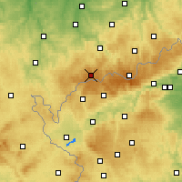 Nearby Forecast Locations - Erzgebirge/W - Mapa