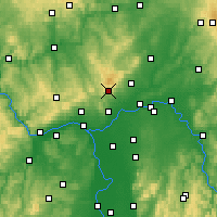 Nearby Forecast Locations - Cordillera del Taunus - Mapa