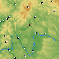 Nearby Forecast Locations - Bad Kissingen - Mapa