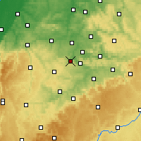 Nearby Forecast Locations - Stuttgart - Mapa