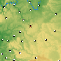 Nearby Forecast Locations - Niederstetten - Mapa