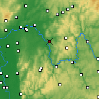 Nearby Forecast Locations - Aschaffenburg - Mapa