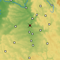Nearby Forecast Locations - Erlangen - Mapa