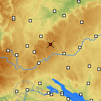 Nearby Forecast Locations - Jura de Suabia - Mapa
