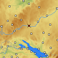 Nearby Forecast Locations - Sigmaringa - Mapa