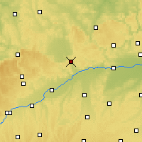 Nearby Forecast Locations - Danubio-Ries - Mapa