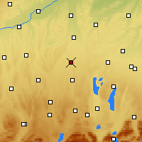 Nearby Forecast Locations - Lechfeld - Mapa