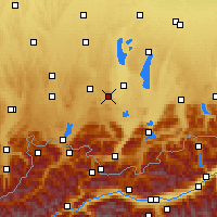 Nearby Forecast Locations - Hohenpeißenberg - Mapa