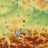 Nearby Forecast Locations - Wolfsegg am Hausruck - Mapa