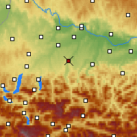Nearby Forecast Locations - Kirchdorf - Mapa