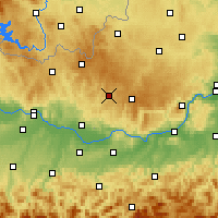 Nearby Forecast Locations - Königswiesen - Mapa