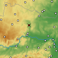Nearby Forecast Locations - Gars am Kamp - Mapa